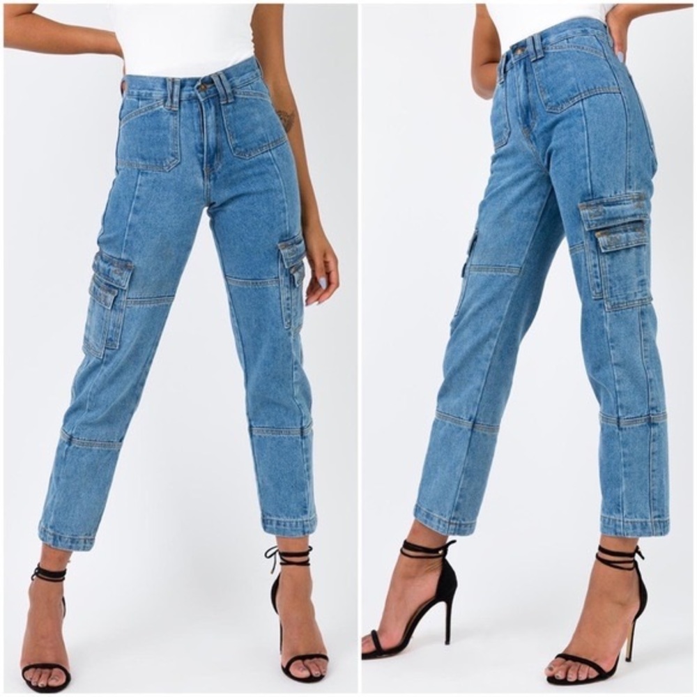 lioness princess polly stacey cargo jeans